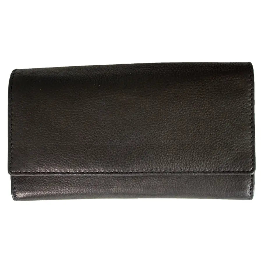 JBG International Women's Trifold RFID Leather Wallet - Boutique of Leathers/Open Road