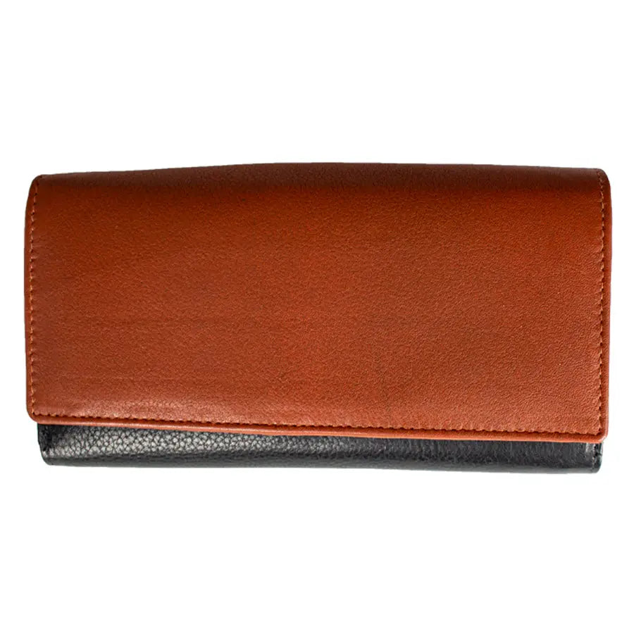 JBG International Women's Trifold RFID Leather Wallet - Boutique of Leathers/Open Road