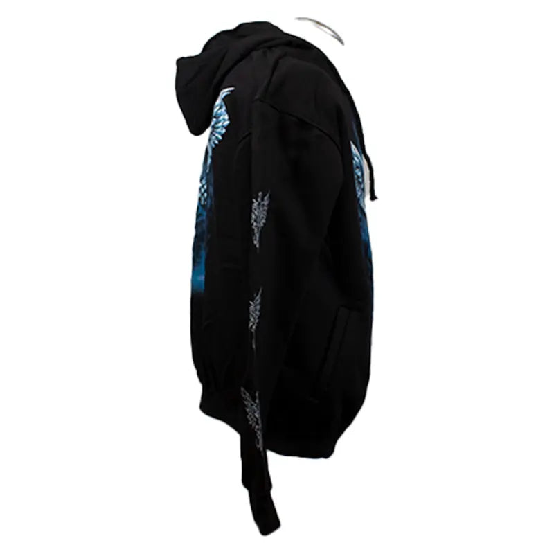 J&L Imports Men's Owl  Zip-Up Hoodie Men's Hoodies & Sweatshirts Boutique of Leathers/Open Road