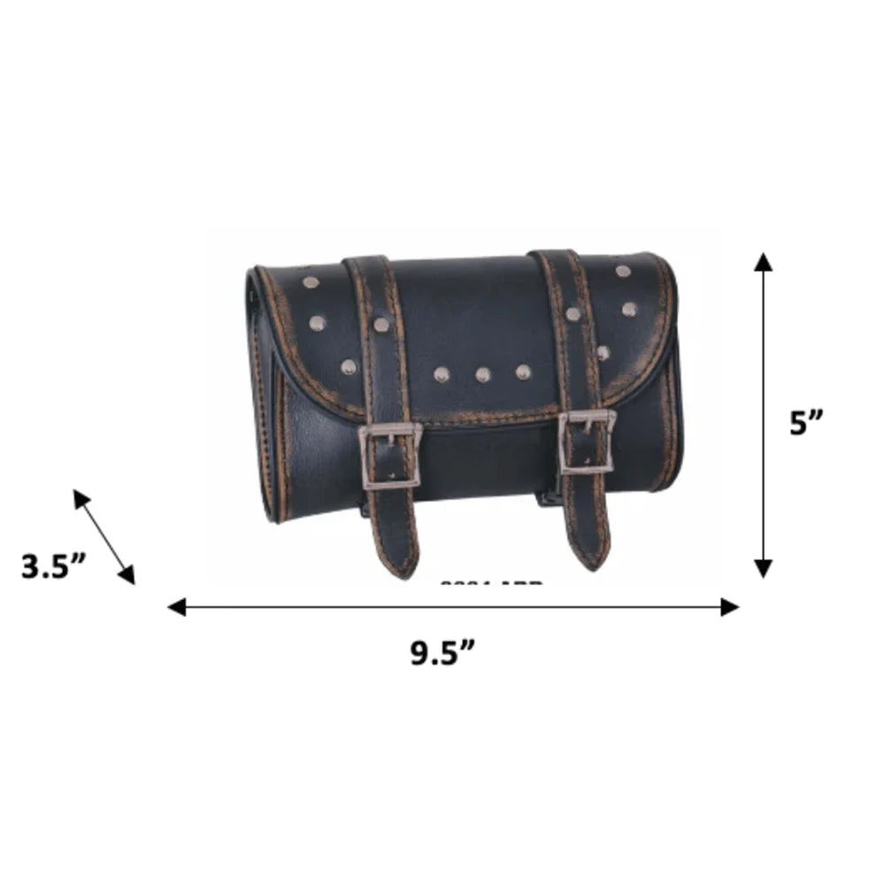 Open Road Studded Leather Tool Bag
