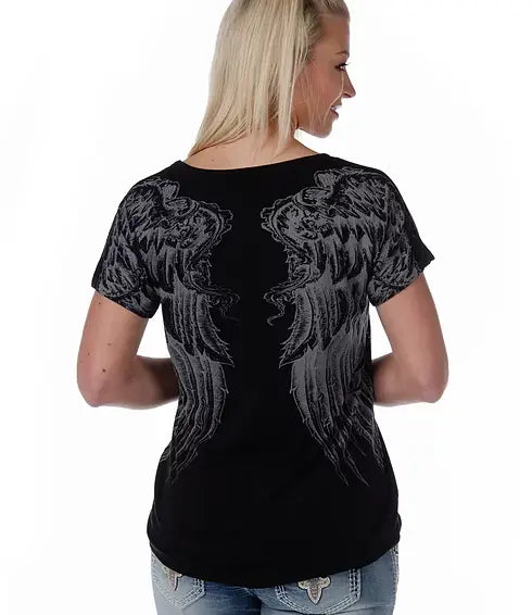 Liberty Wear Women's Cut Out Wings Top Women's Shirts & Tees Boutique of Leathers/Open Road