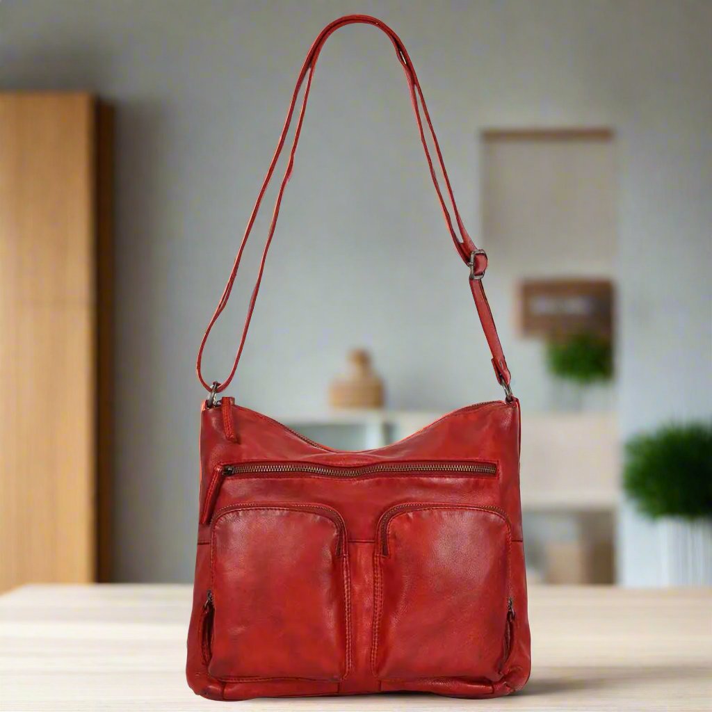 MET Double Front Pocket Leather Bag Handbags & Purses Boutique of Leathers/Open Road