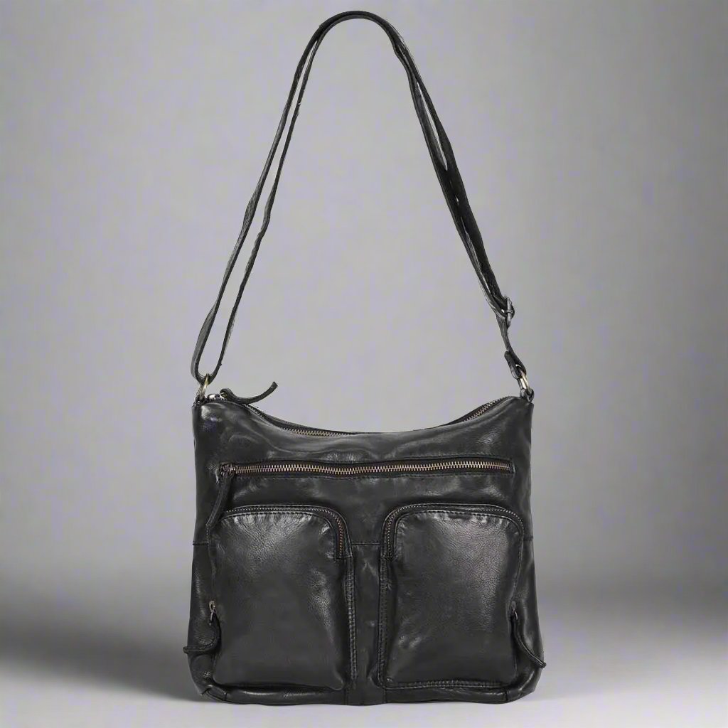 MET Double Front Pocket Leather Bag Handbags & Purses Boutique of Leathers/Open Road