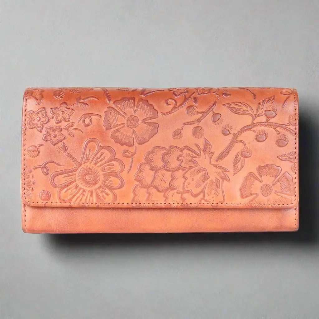 MET Embossed Women's Leather Wallet Women's Wallets Boutique of Leathers/Open Road