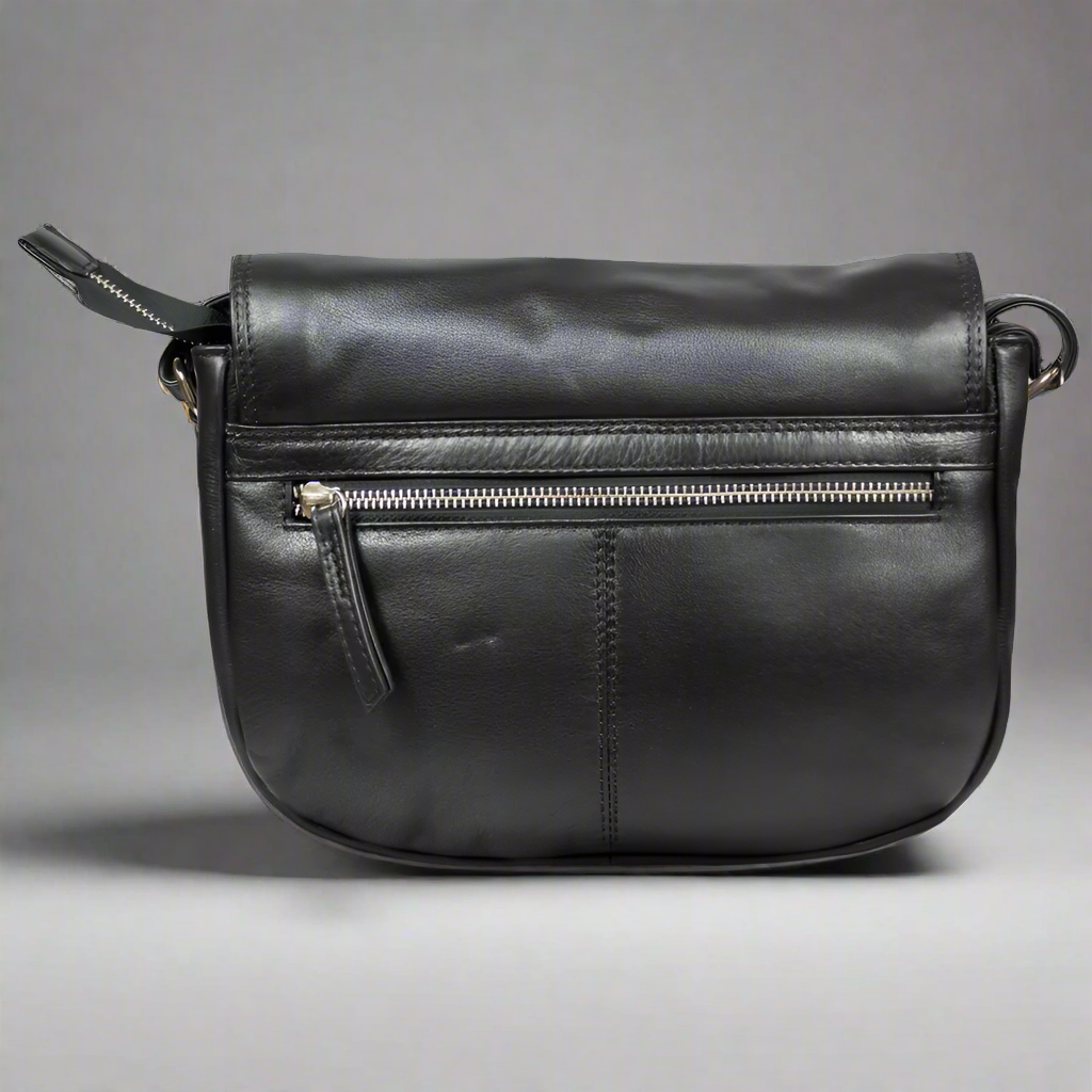 Leather flap bag shop