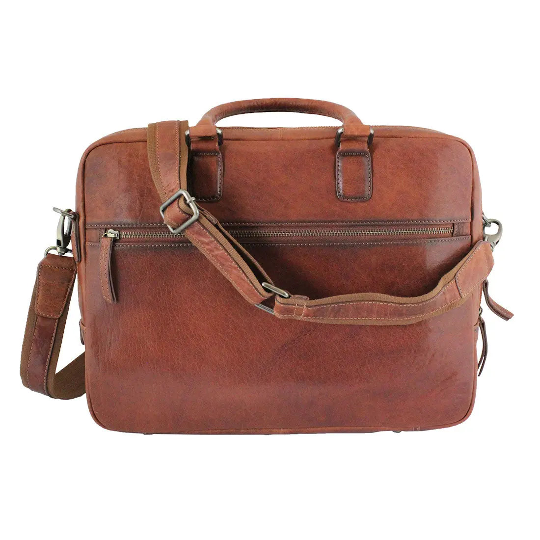 MET Leather Briefcase Messenger Bag - Boutique of Leathers/Open Road