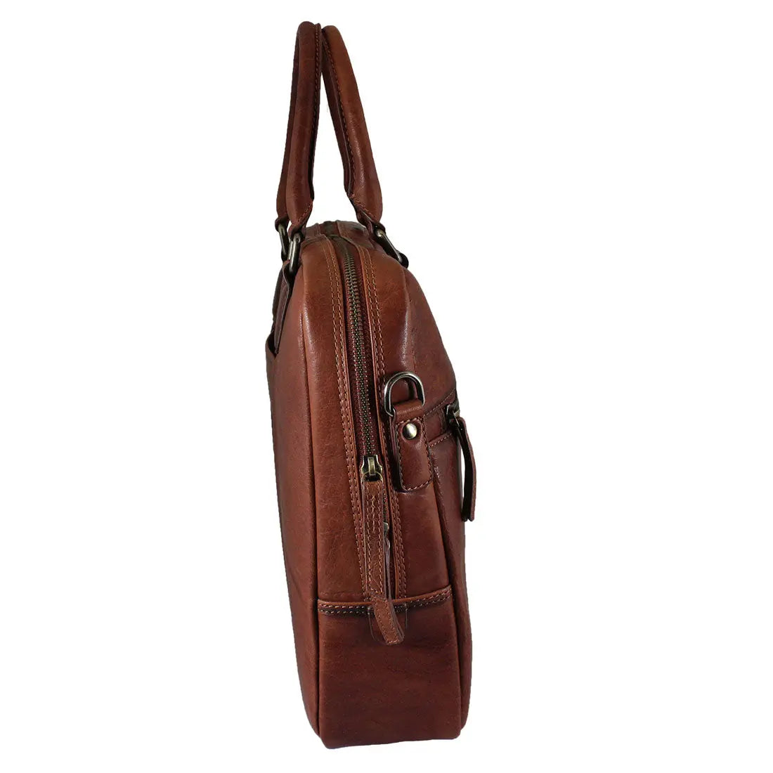 MET Leather Briefcase Messenger Bag - Boutique of Leathers/Open Road