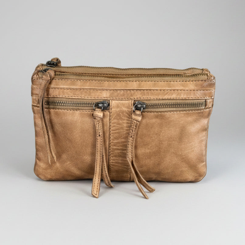 MET Leather Crossbody Bag with Dual Front Zipper Pockets Handbags & Purses Boutique of Leathers/Open Road