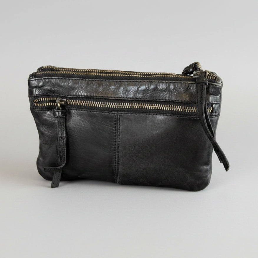 MET Leather Crossbody Bag with Dual Front Zipper Pockets Handbags & Purses Boutique of Leathers/Open Road