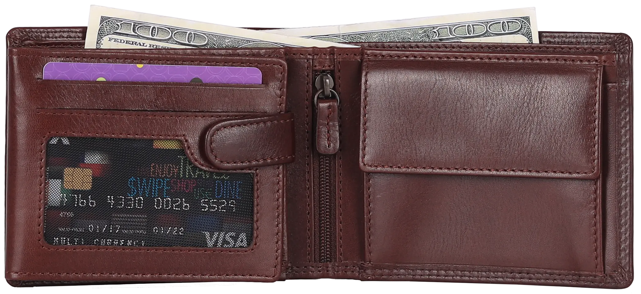 MET Leather Wallet with Coin Pocket Wallets Boutique of Leathers/Open Road