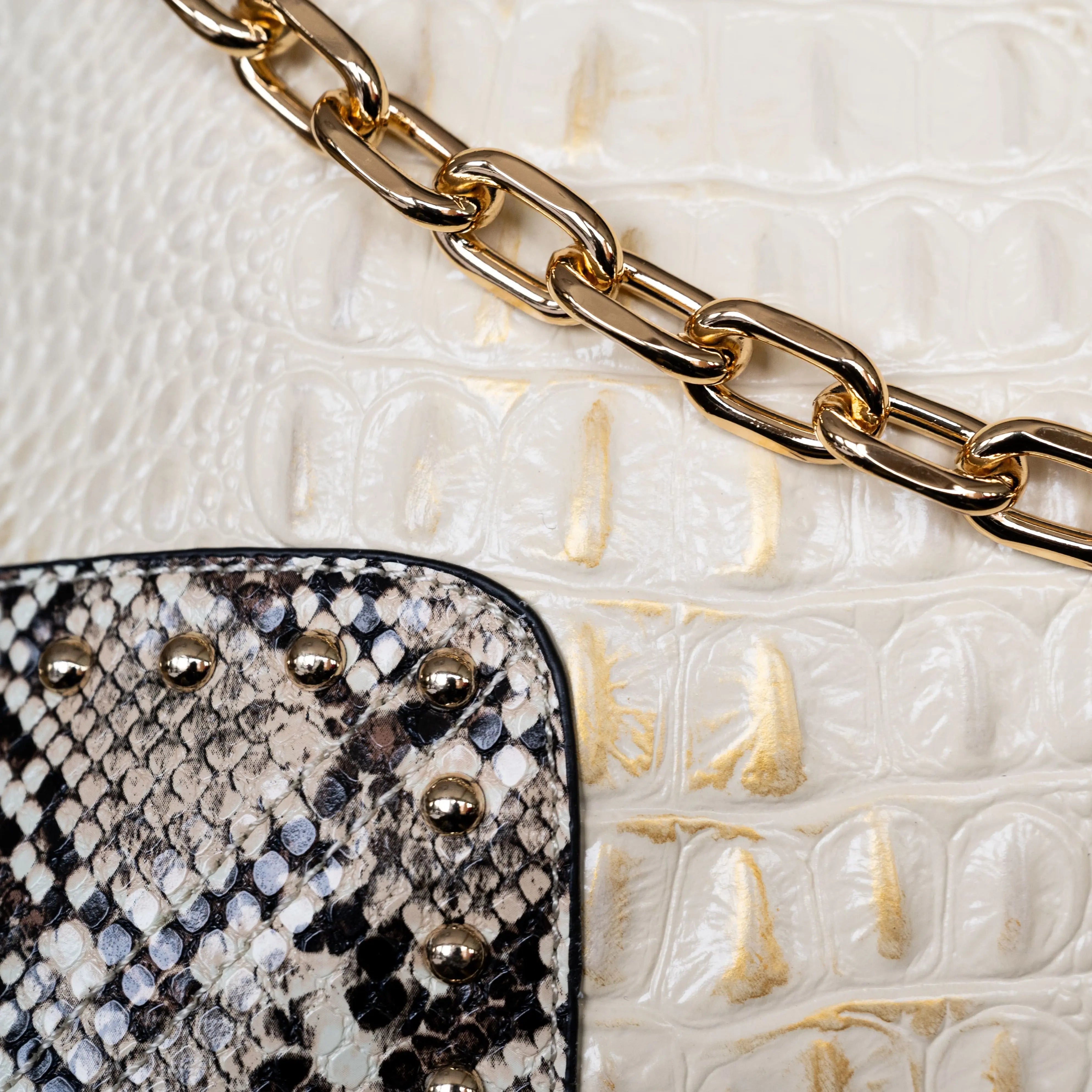 MET One Handled Leather Snake Print Handbag Handbags & Purses Boutique of Leathers/Open Road