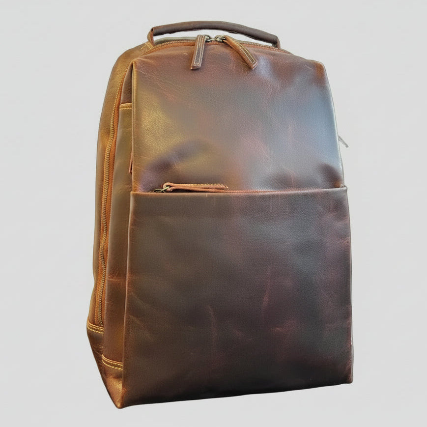 MET Two Adjustable Strap Leather Sundaland Backpack Backpacks & Messenger Bags Boutique of Leathers/Open Road