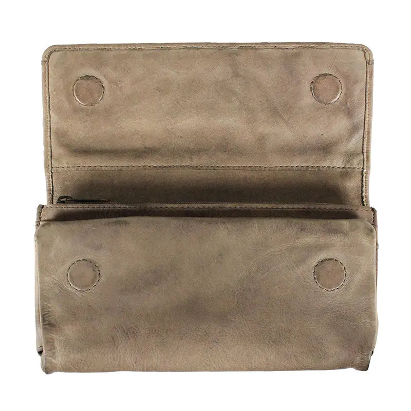 MET Women's Magnet Closure Trifold Leather Wallet - Boutique of Leathers/Open Road