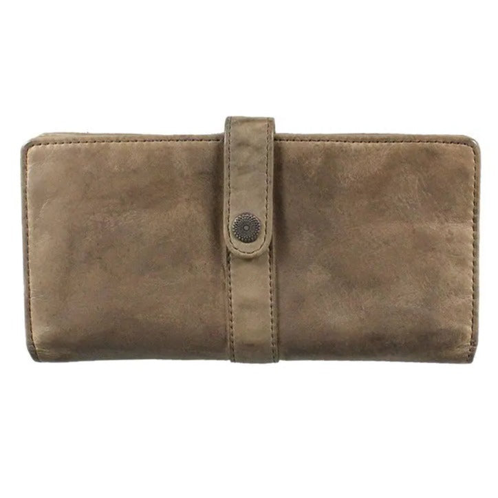 MET Women's Snap Tab Leather Wallet - Boutique of Leathers/Open Road