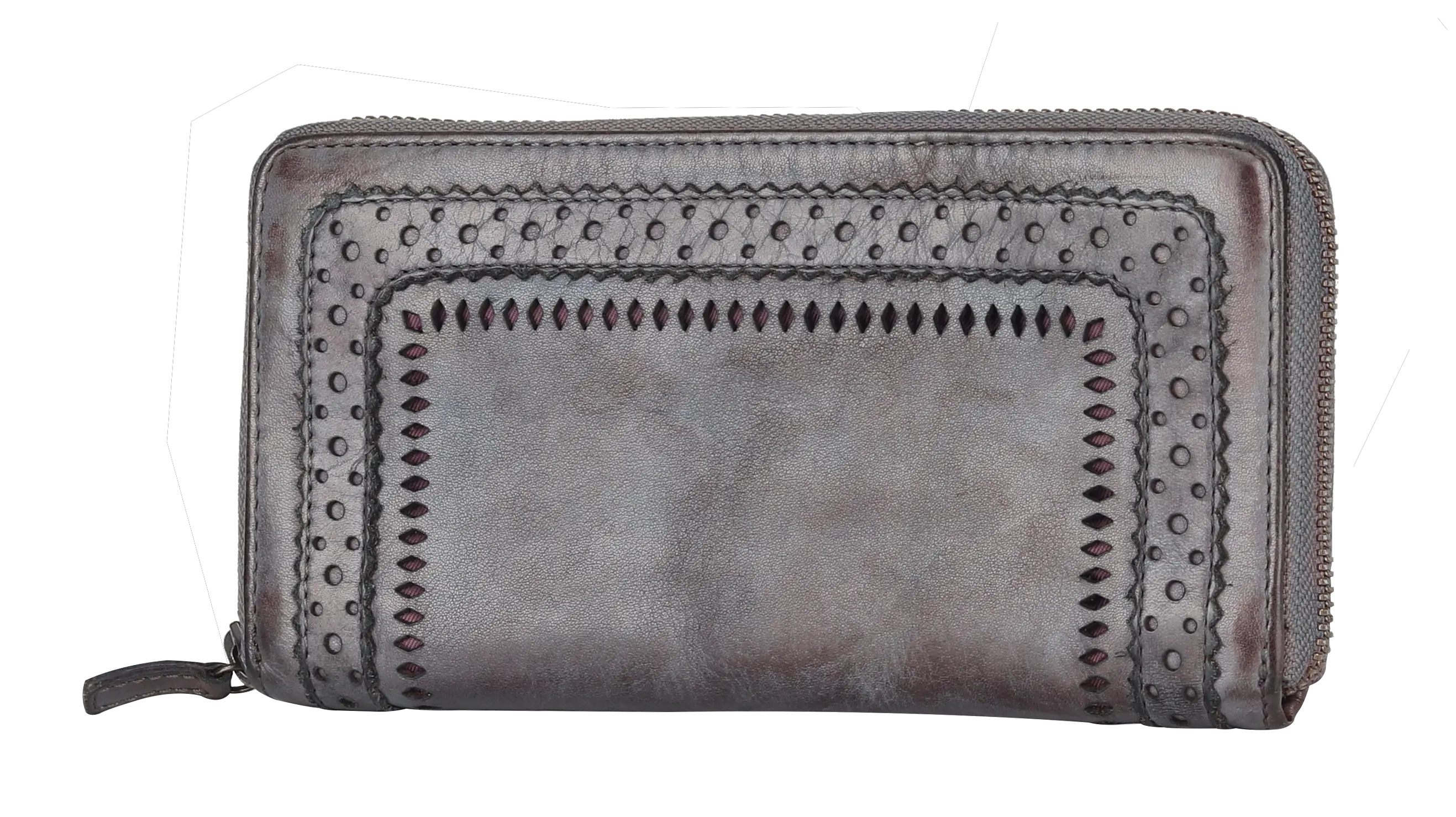 MET Women's Zip Around Leather Wallet Women's Wallets Boutique of Leathers/Open Road