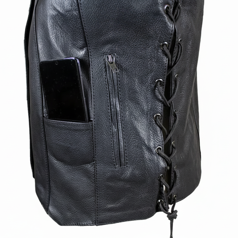 Open Road Women's Leather Gunslinger Vest Women's Vests Boutique of Leathers/Open Road