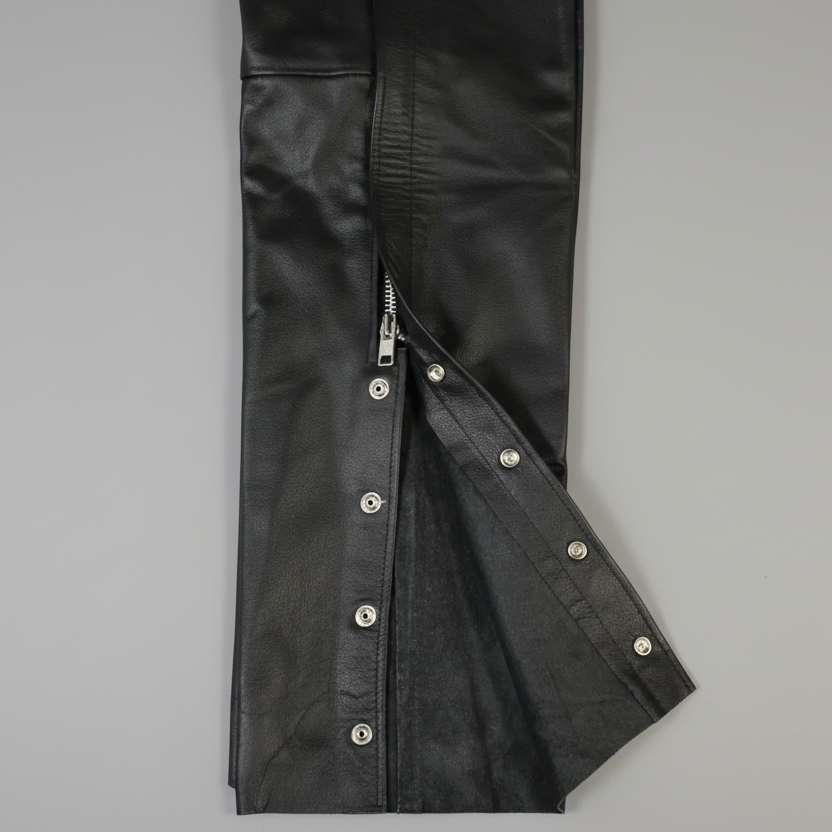 Open Road Unisex 4 Pocket Premium Leather Chaps - Boutique of Leathers/Open Road