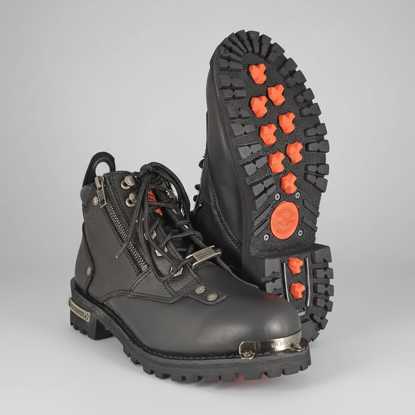 Milwaukee Leather Women's 6" Double Zip Motorcycle Boots - Boutique of Leathers/Open Road