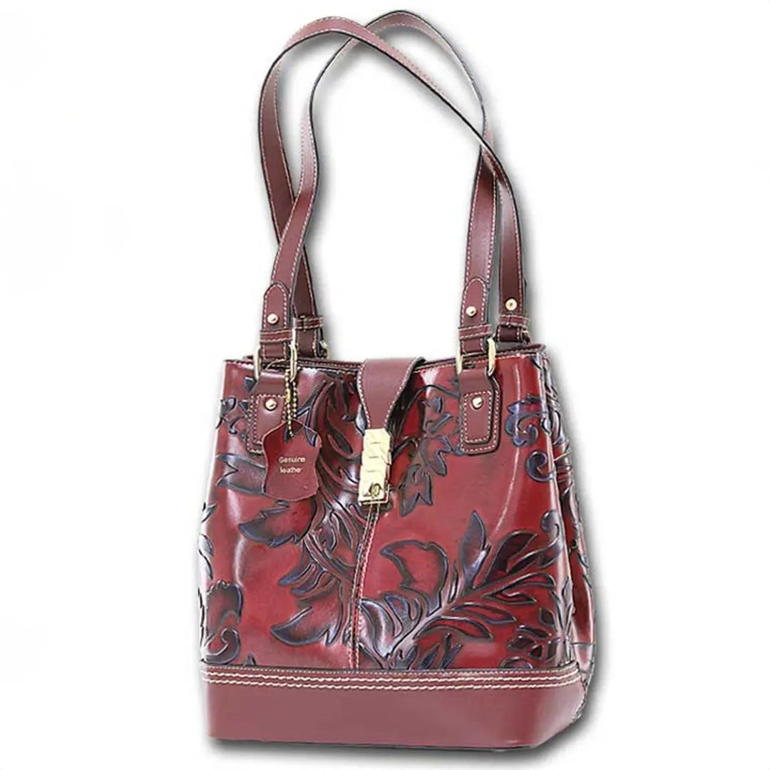 Marc Chantel Hadley Embossed Tooled Leather Bag Handbags & Purses Boutique of Leathers/Open Road
