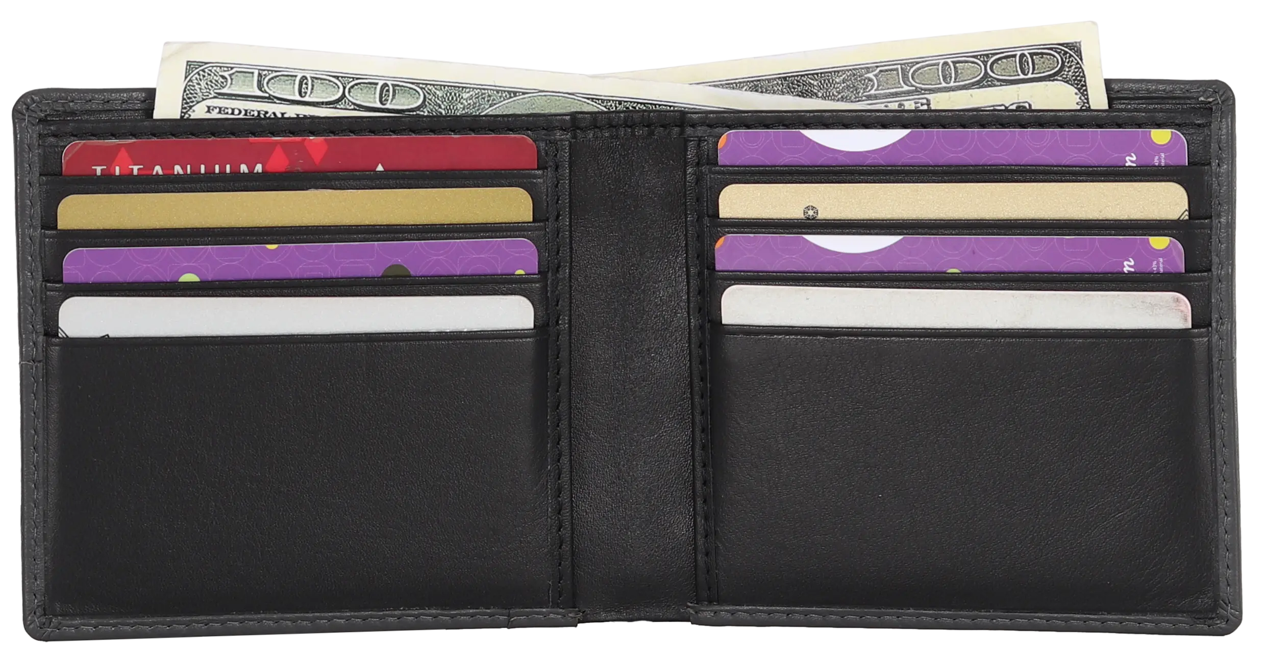 Men's 8 Card Slot Leather Wallet Men's Wallets Boutique of Leathers/Open Road