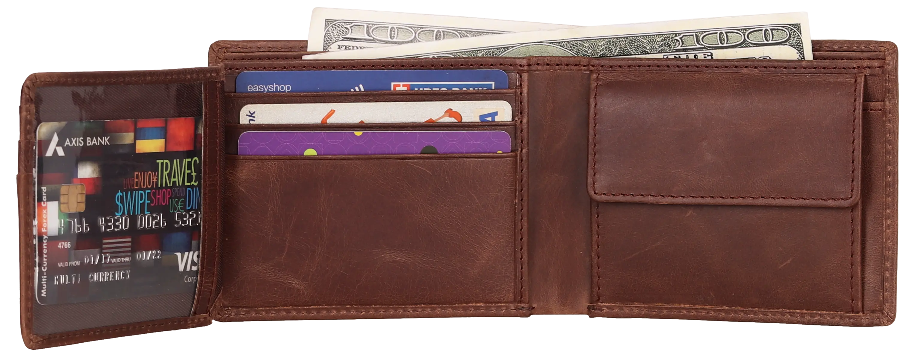 Men's 8 Card Slot Leather Wallet Men's Wallets Boutique of Leathers/Open Road