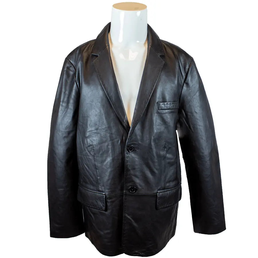 Men's Blazer Stitched Leather Jacket - Boutique of Leathers/Open Road