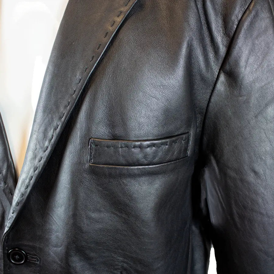 Men's Blazer Stitched Leather Jacket Men's Leather Jackets Boutique of Leathers/Open Road