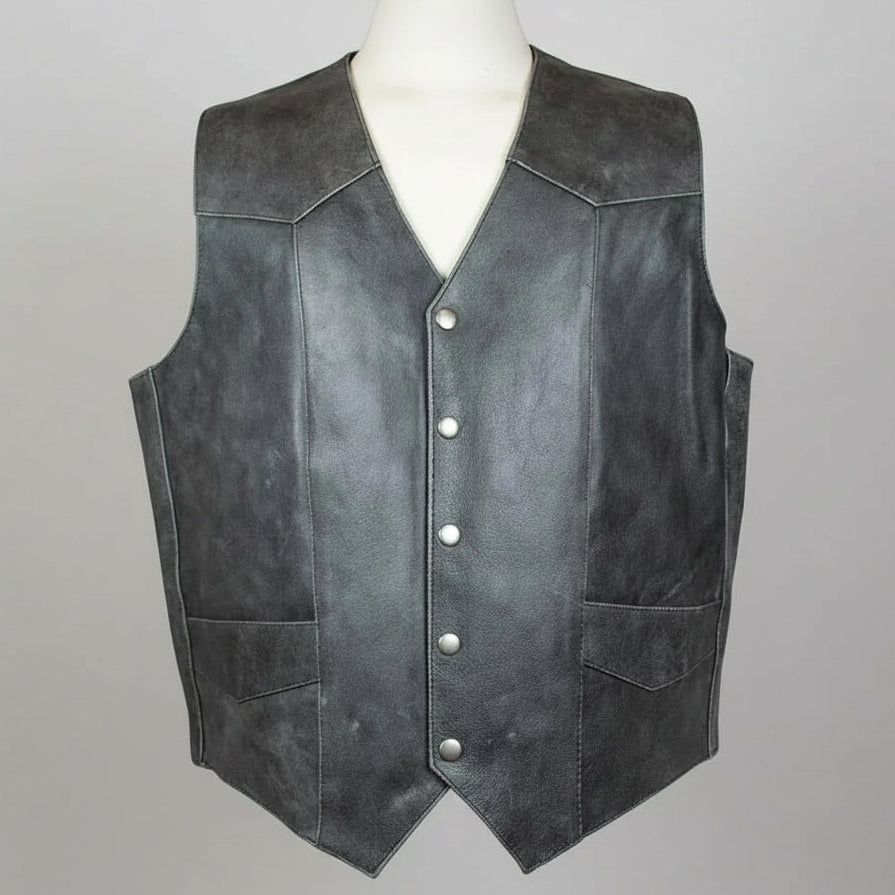 Men's Western Patch Vest - Boutique of Leathers/Open Road