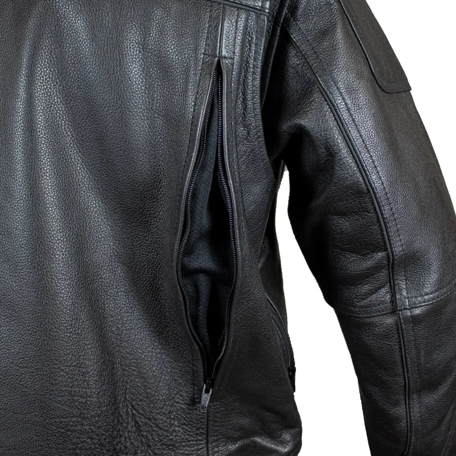 Milwaukee Leather Men's Leather Motorcycle Jacket Men's Motorcycle Jackets Boutique of Leathers/Open Road