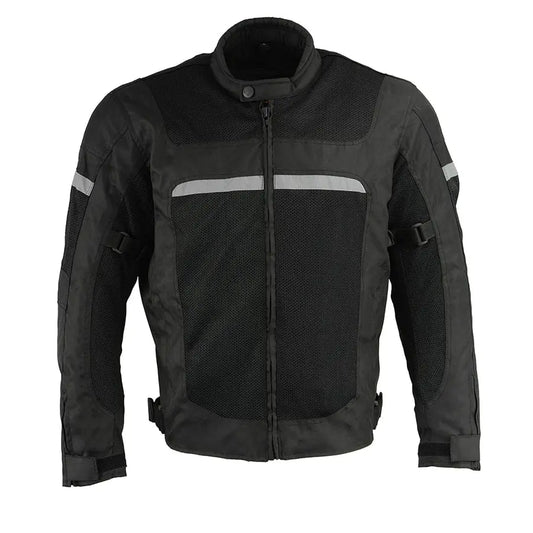 Milwaukee Leather Men's Mesh & Nylon Combo Racer Jacket Men's Motorcycle Jackets Boutique of Leathers/Open Road