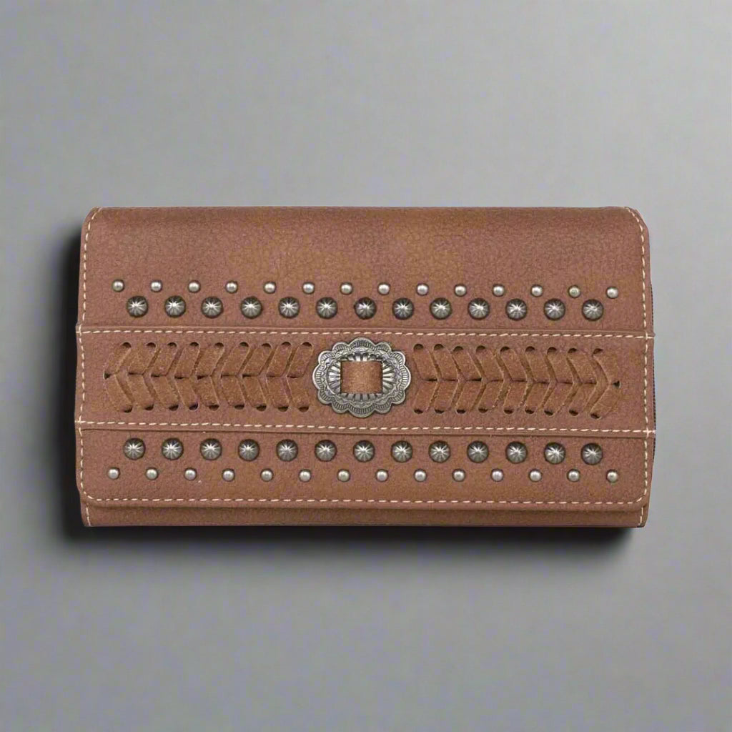 Montana West Whipstitch Collection Women's Wallet - Boutique of Leathers/Open Road