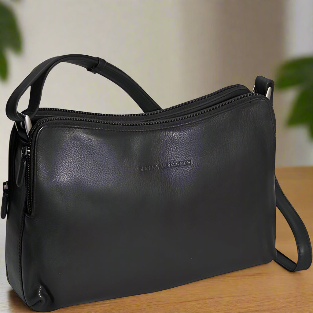 Derek Alexander Leather Crossbody Bag