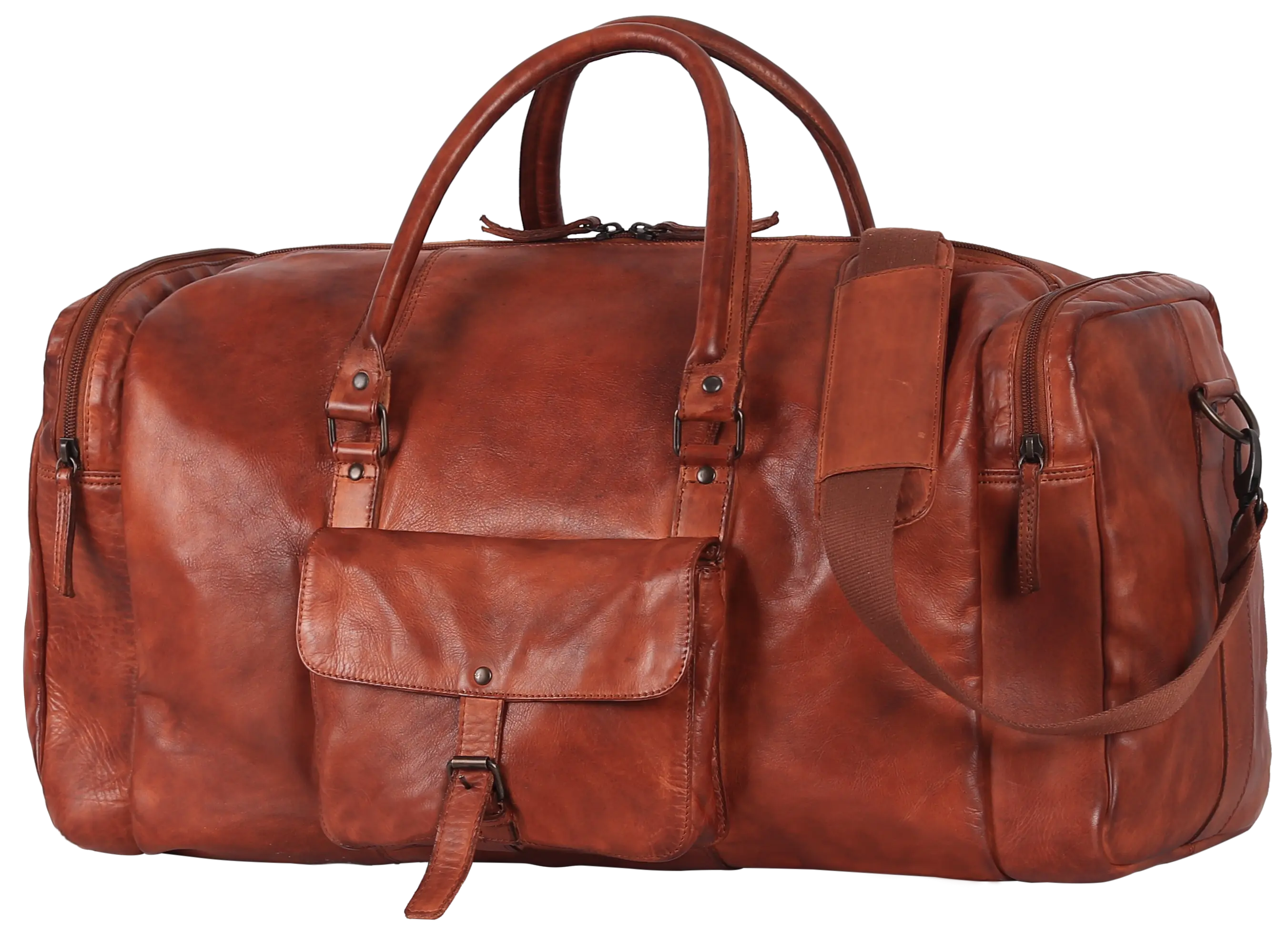 BOL/Open Road 5 Pocket Leather Duffle Bag Backpacks & Messenger Bags Boutique of Leathers/Open Road