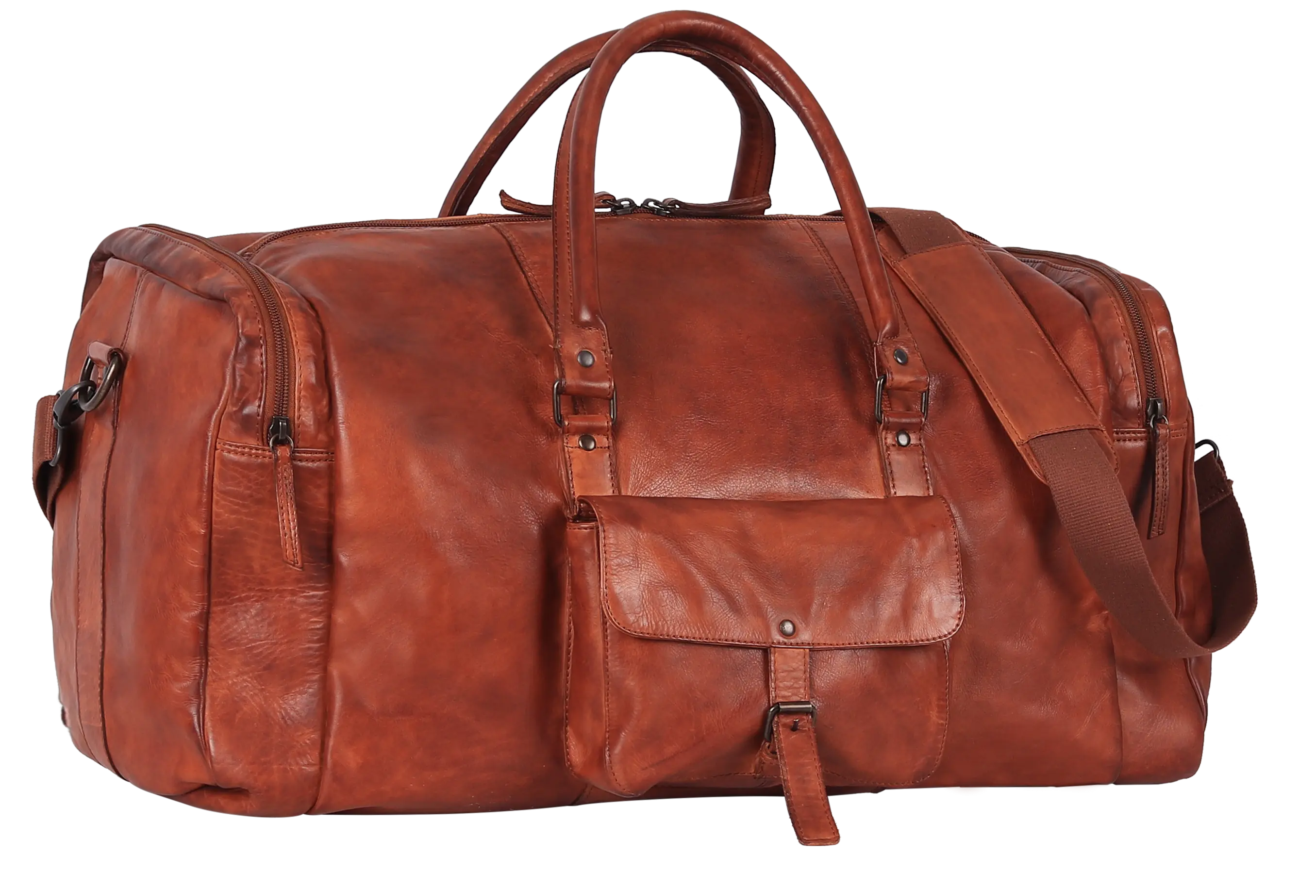 BOL/Open Road 5 Pocket Leather Duffle Bag Backpacks & Messenger Bags Boutique of Leathers/Open Road