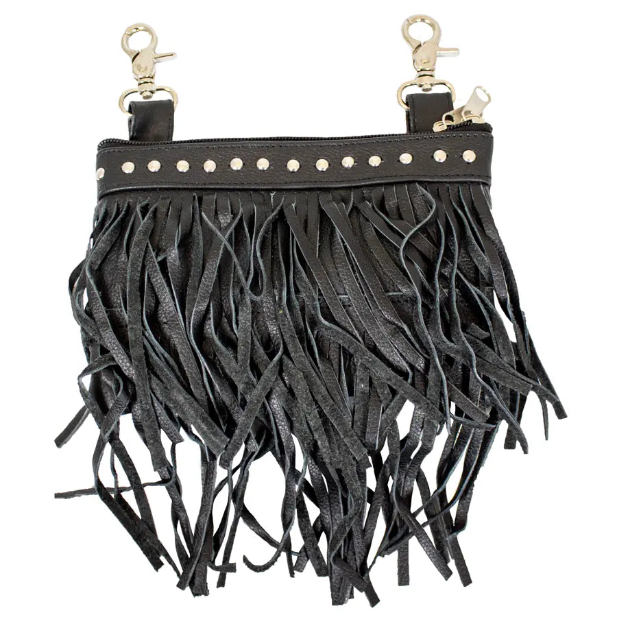 Open Road Fringe Leather Clip Bag Thigh Bags Boutique of Leathers/Open Road