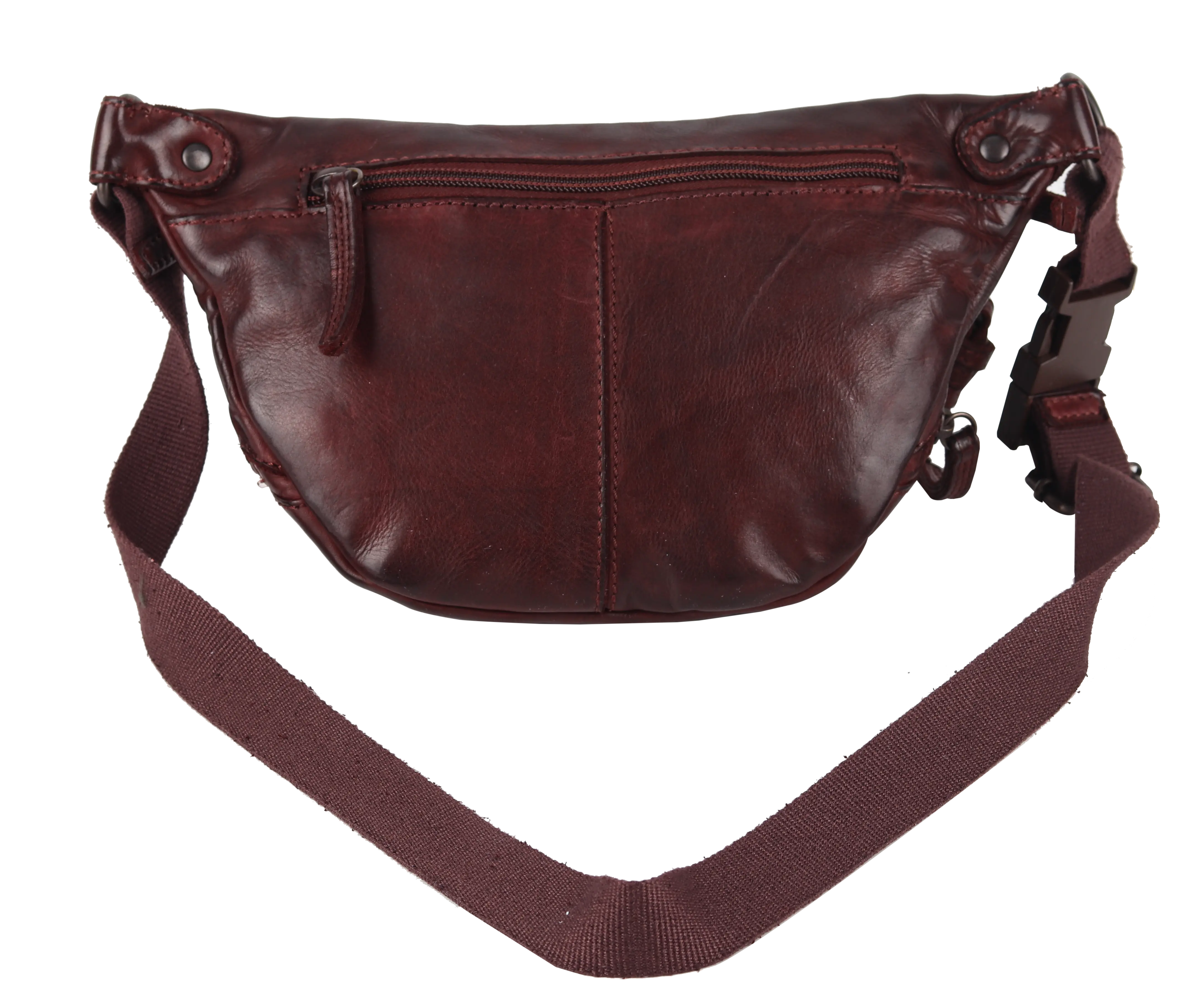 BOL/Open Road Front Zip Leather Belt Bag Backpacks & Messenger Bags Boutique of Leathers/Open Road