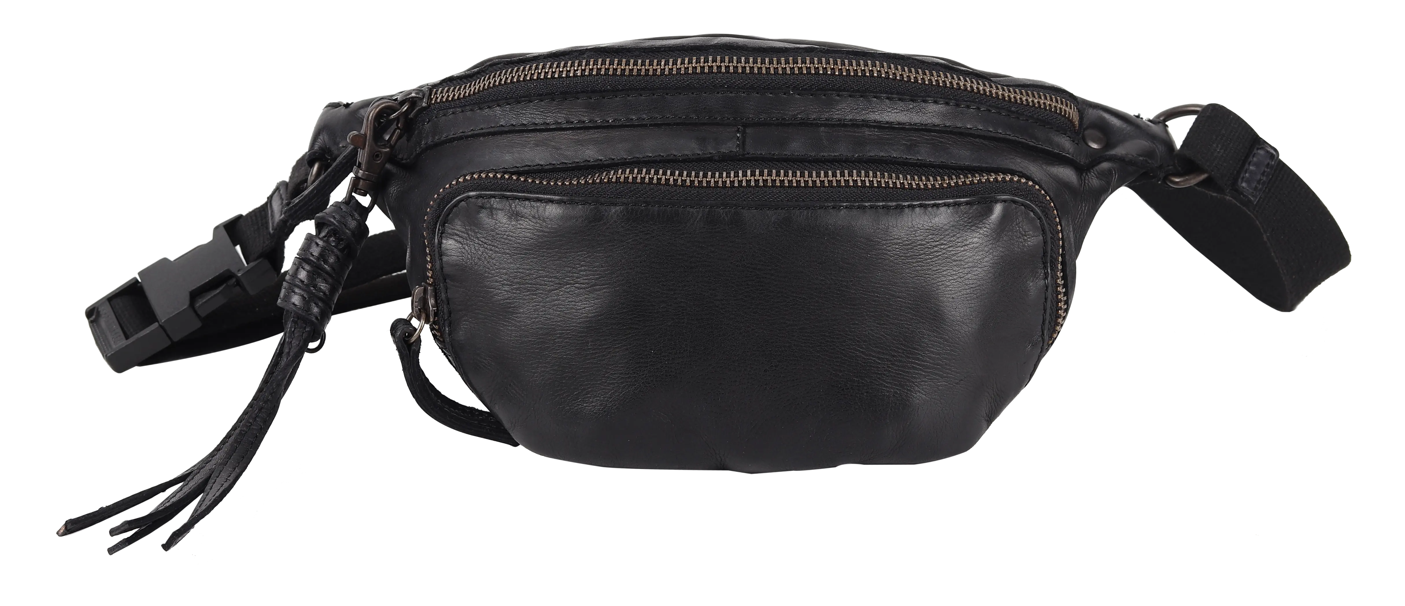 BOL/Open Road Front Zip Leather Belt Bag Backpacks & Messenger Bags Boutique of Leathers/Open Road