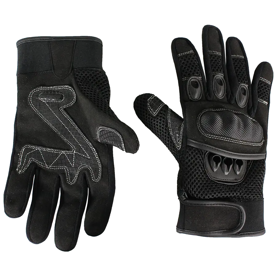 Open Road Hard Knuckle Mesh Motorcycle Gloves - Boutique of Leathers/Open Road