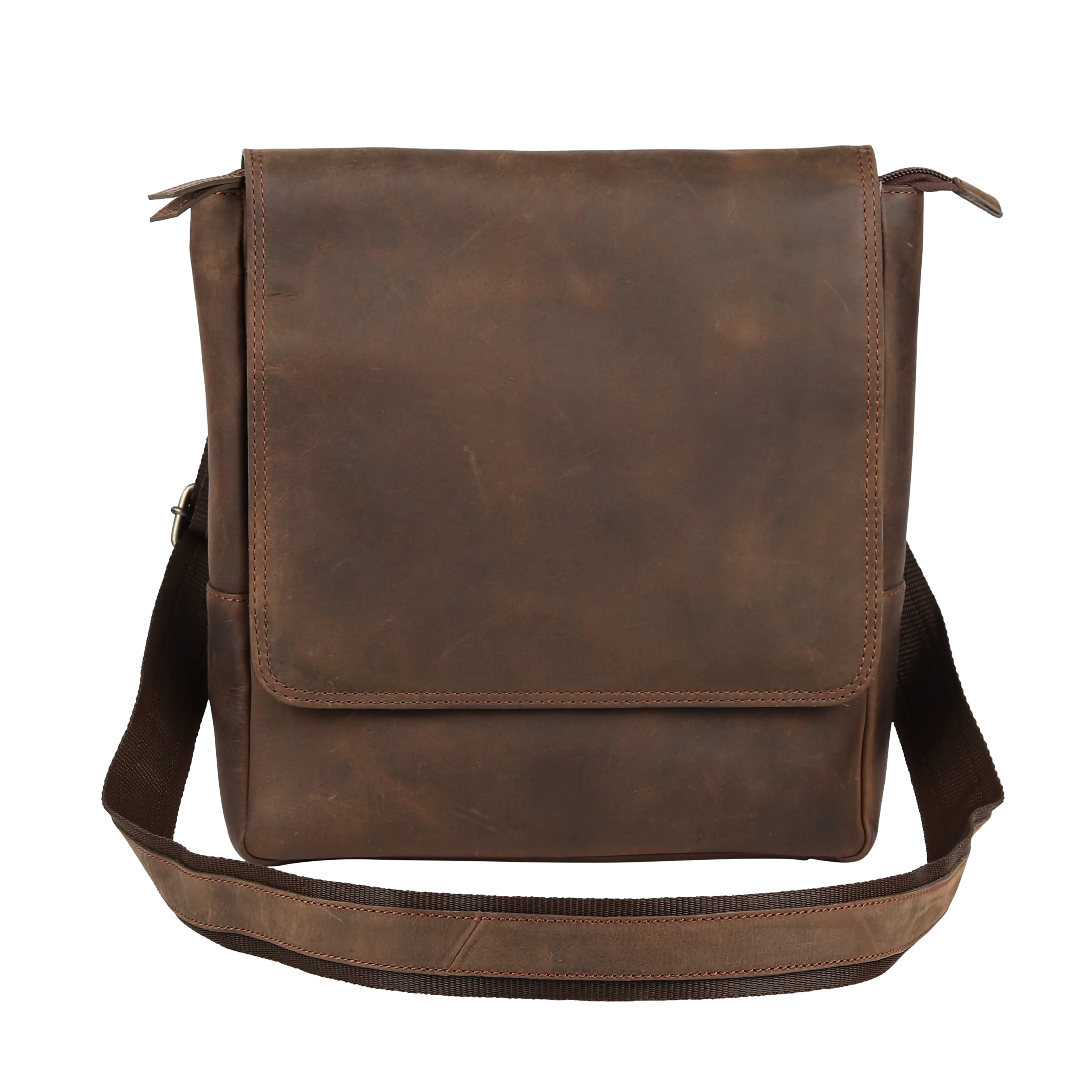 BOL/Open Road Hunter Leather Messanger Bag Backpacks & Messenger Bags Boutique of Leathers/Open Road