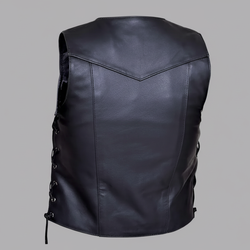 Open Road Men's 10 Pocket Leather Gunslinger Vest Men's Vests Boutique of Leathers/Open Road