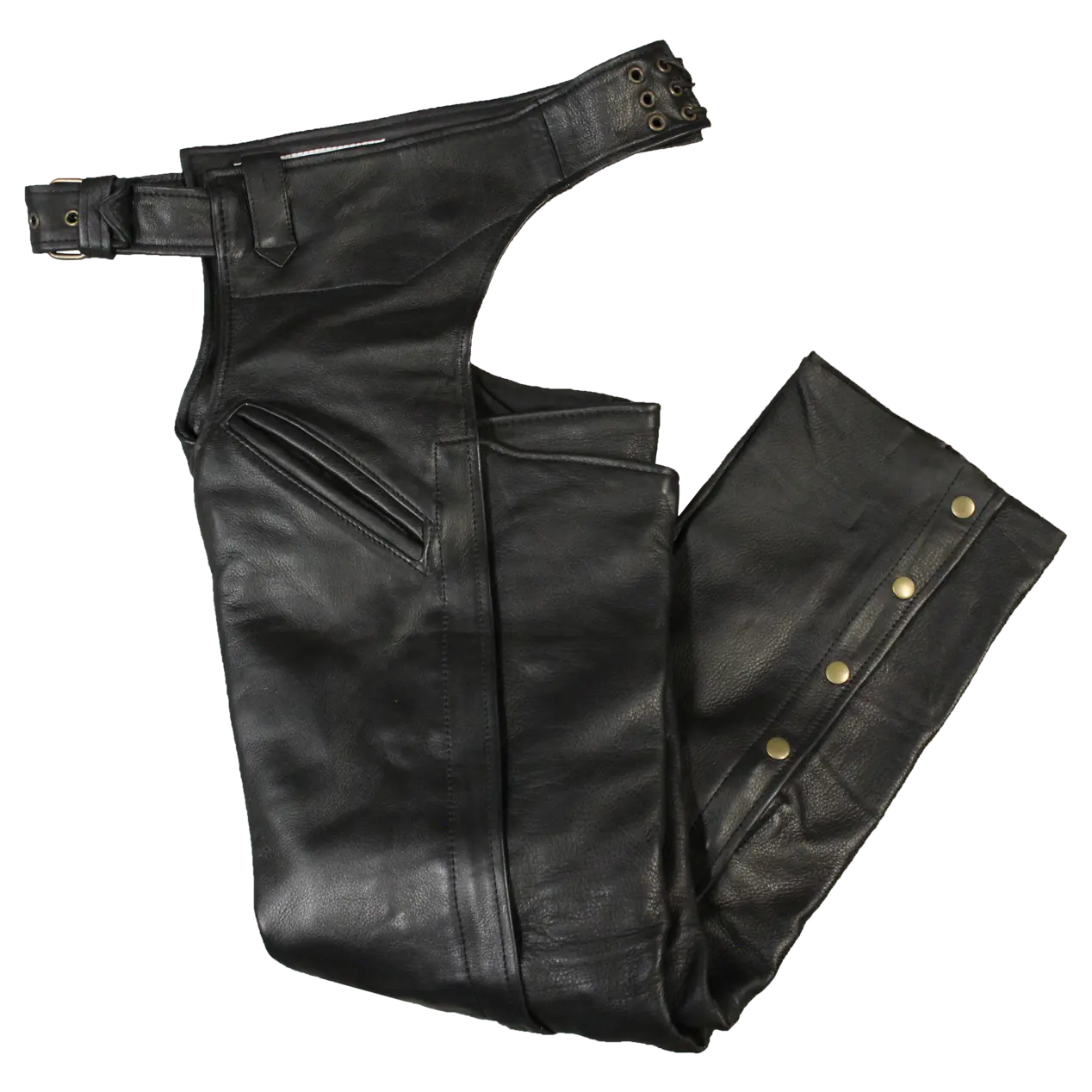 Open Road Men's 2 Pocket Premium Leather Chaps - Boutique of Leathers/Open Road
