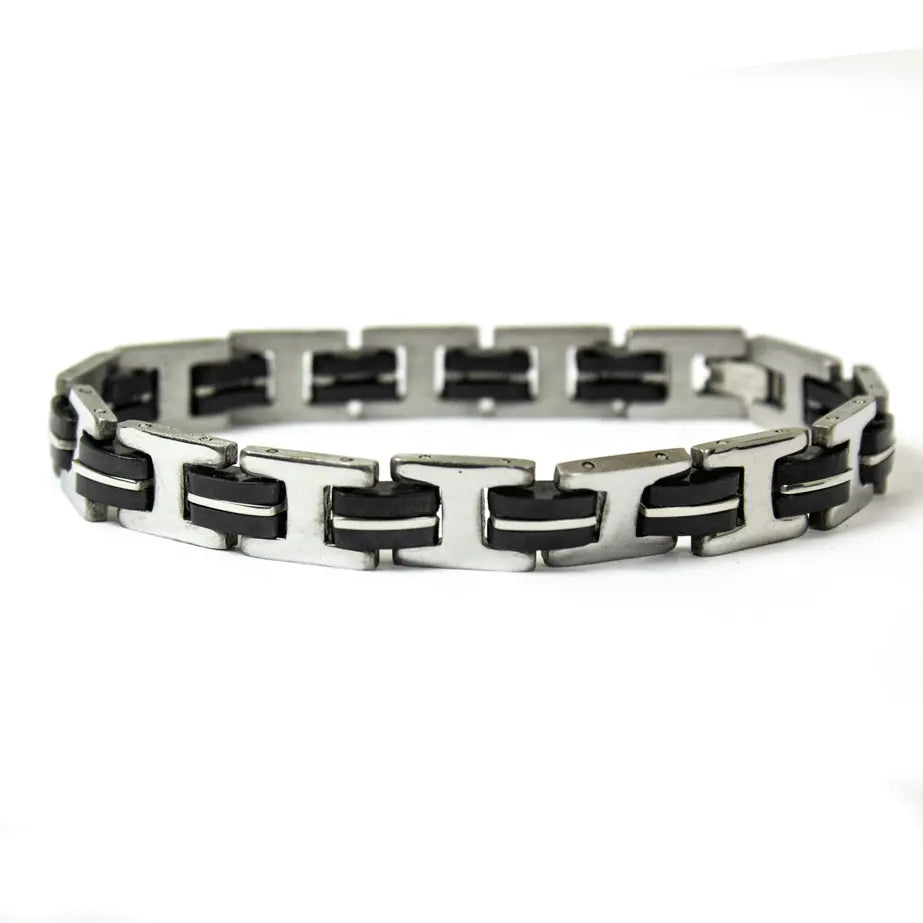 Open Road Men's 2 Tone Stainless Steel Bracelet - Boutique of Leathers/Open Road