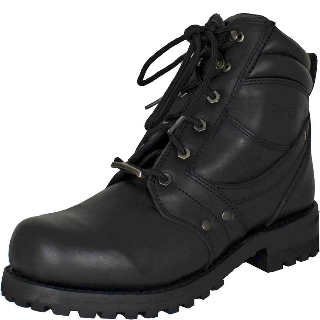 Open Road Men's 7" Lace-Up Motorcycle Boots - Boutique of Leathers/Open Road