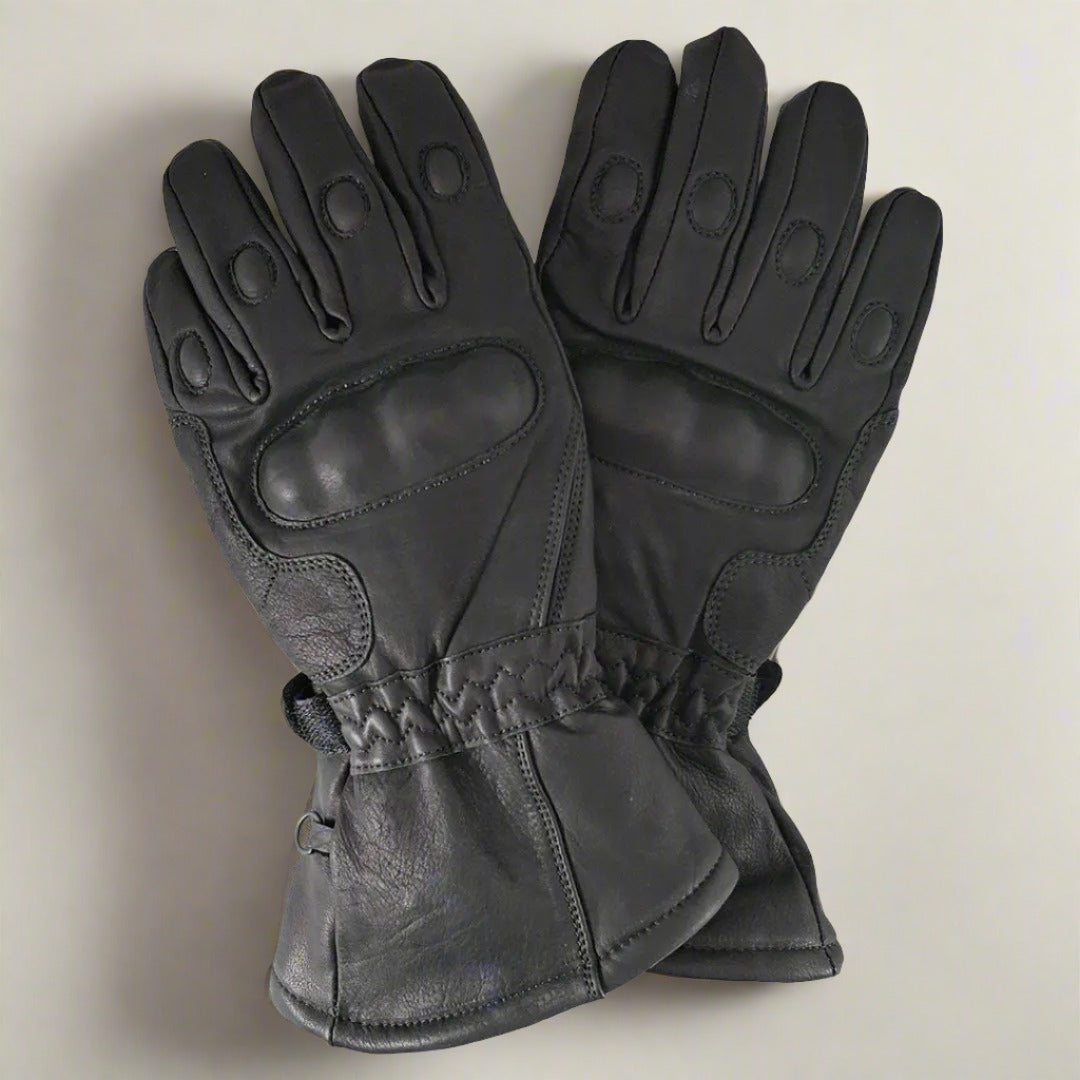 Open Road Men s Armored Gauntlet Leather Motorcycle Gloves