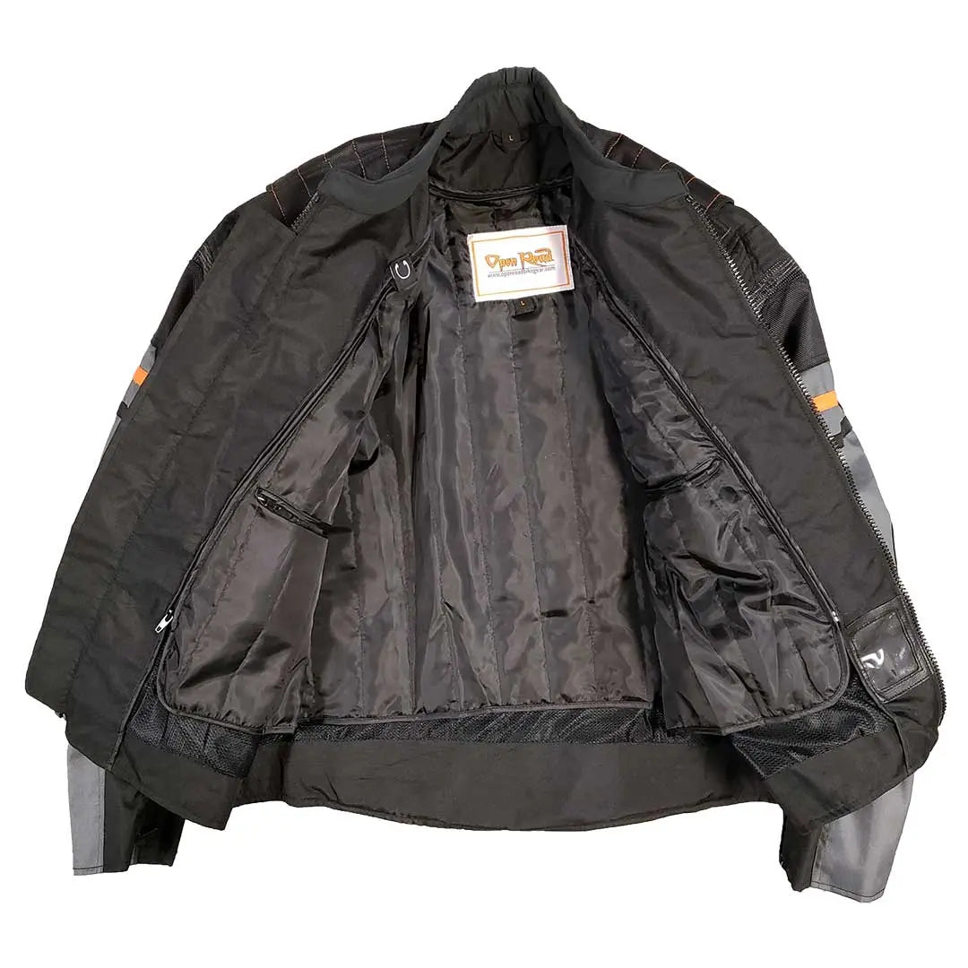 Open Road Men's Armored Textile Motorcycle Jacket - Boutique of Leathers/Open Road