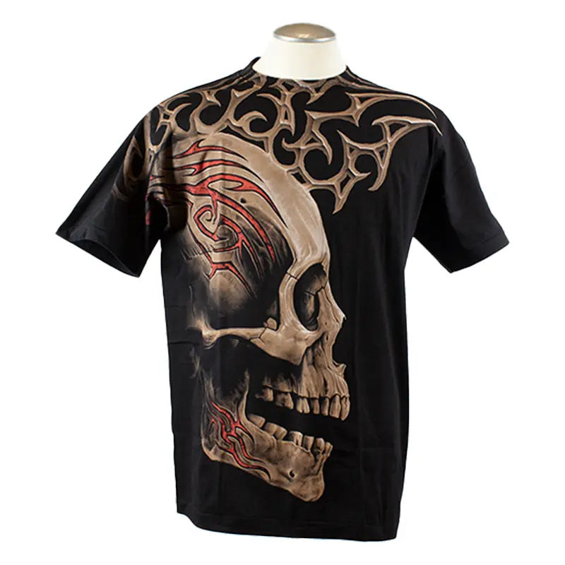 BOL/Open Road Men's Carved Skull T-Shirt Men's Shirts & Tees Boutique of Leathers/Open Road