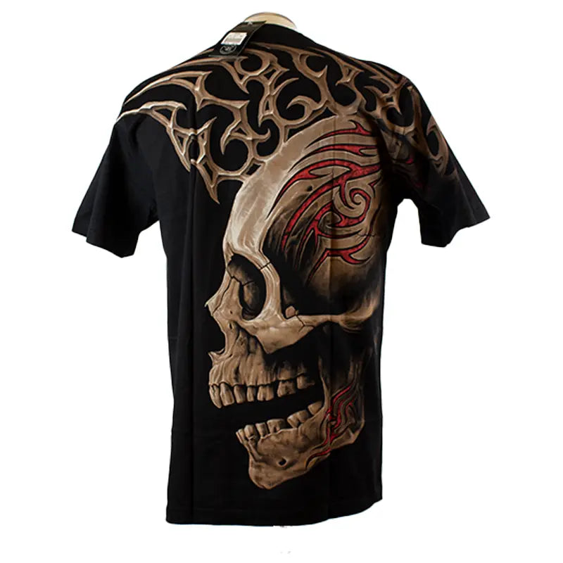 BOL/Open Road Men's Carved Skull T-Shirt Men's Shirts & Tees Boutique of Leathers/Open Road