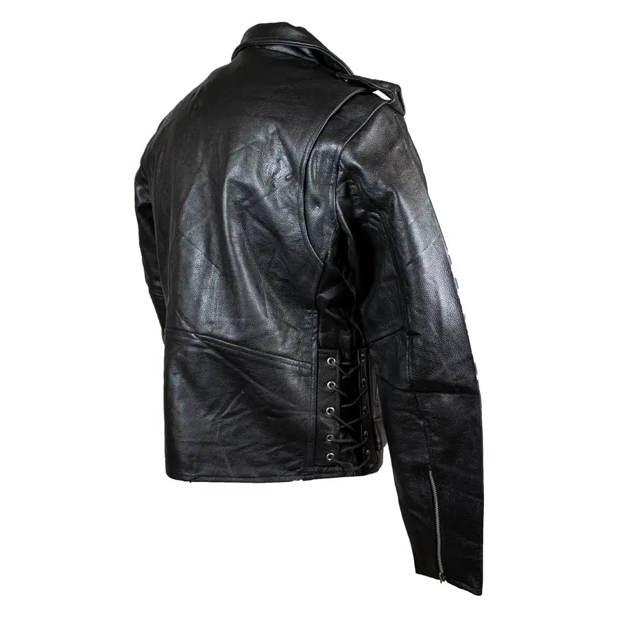 Open Road Men's Classic Leather Motorcycle Jacket Men's Motorcycle Jackets Boutique of Leathers/Open Road