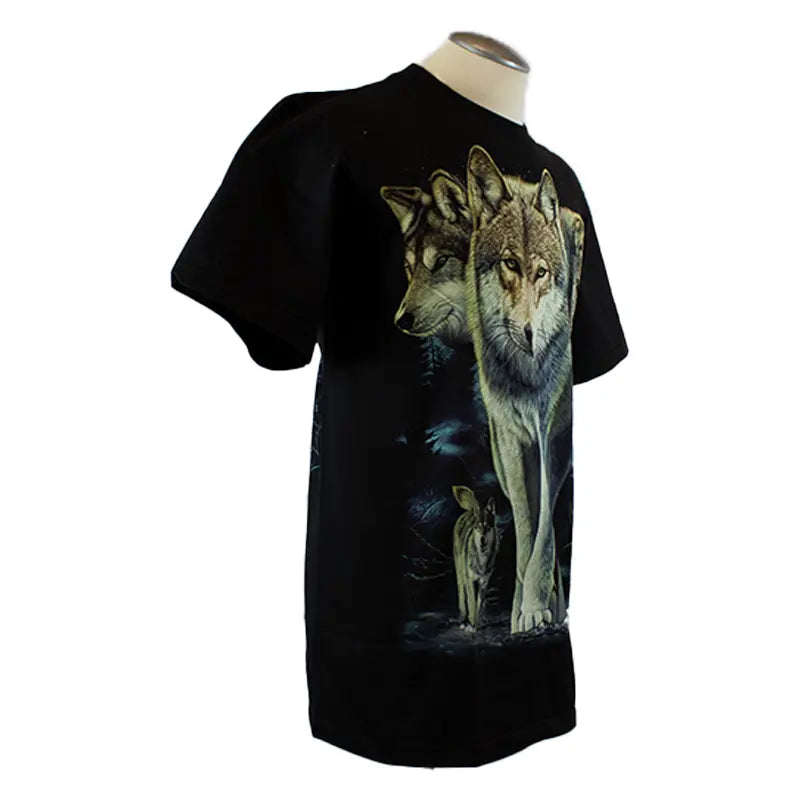 BOL/Open Road Men's Glow In The Dark Wolf T-Shirt Men's Shirts & Tees Boutique of Leathers/Open Road