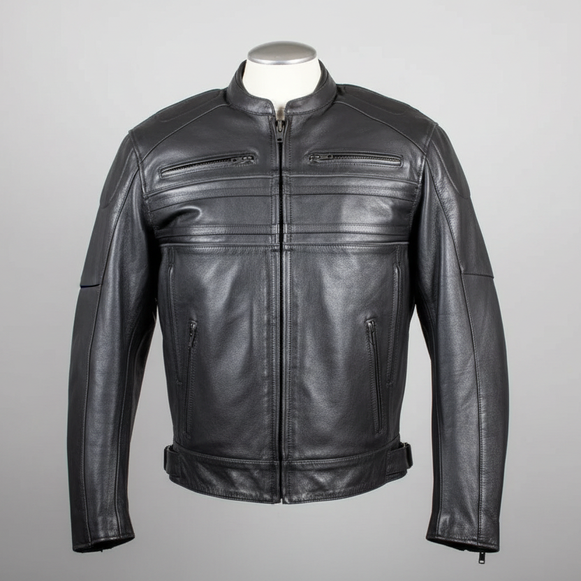 Open Road Men's Leather Armored Riding Jacket Men's Motorcycle Jackets Boutique of Leathers/Open Road